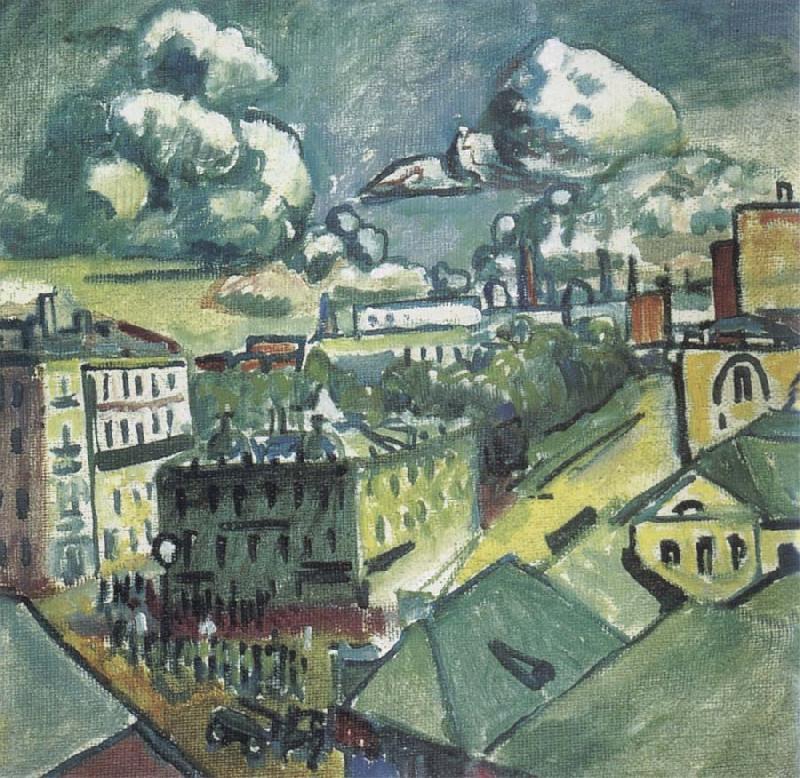 Vasily Kandinsky Moscow,Zubovsky Square china oil painting image